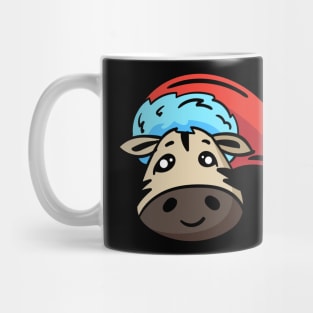 Christmas Jungle Face Zebra Mug